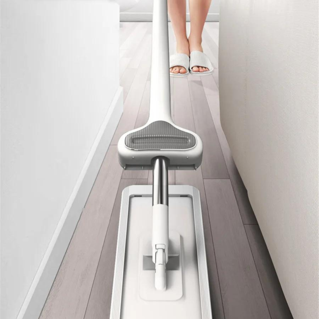 Cleaner Pro™ – De Zelfreinigende FlatMop die JOUW Vloer Bacterievrij Houdt! + 5 GRATIS Super-absorberende Mop Pads