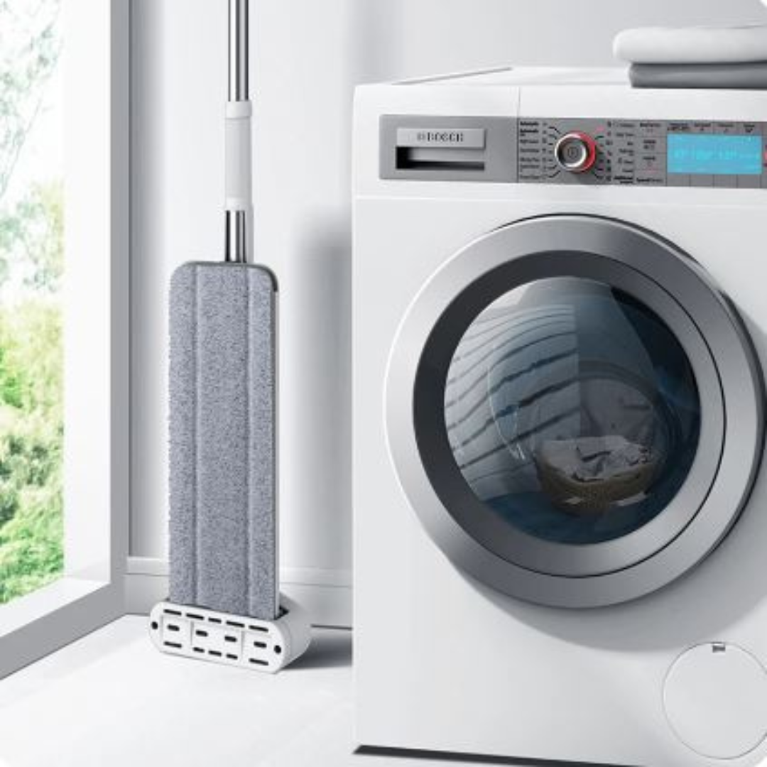Cleaner Pro™ – De Zelfreinigende FlatMop die JOUW Vloer Bacterievrij Houdt! + 5 GRATIS Super-absorberende Mop Pads